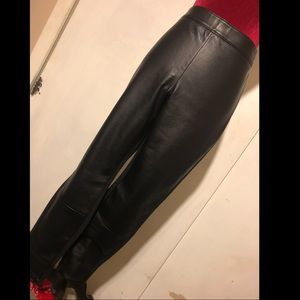 Faux leather pant